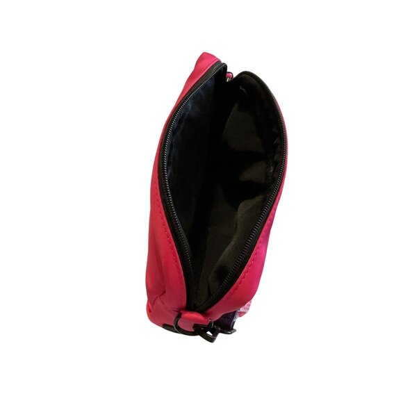 Mary Square Pink Crossbody Bag With Floral Strap & Black Lining - Picture 3 of 4